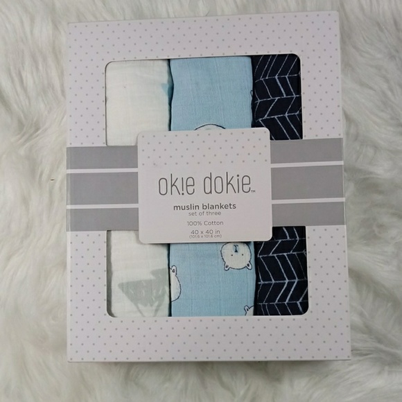 okie dokie muslin blankets
